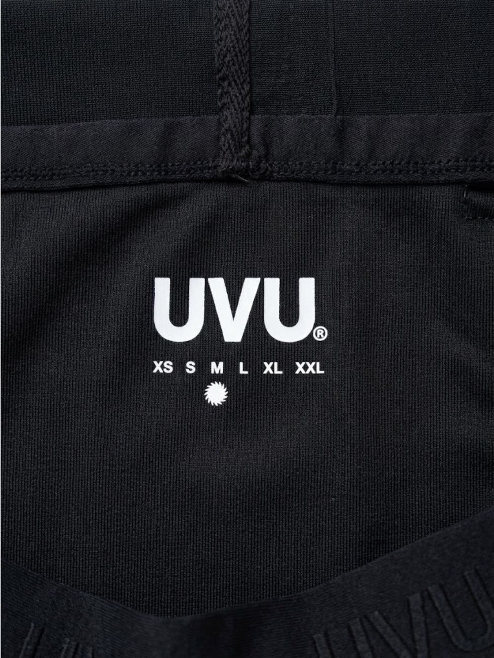 UVU CLUB Black Ribbed Drawstring Half tights - Picture 3 of 3